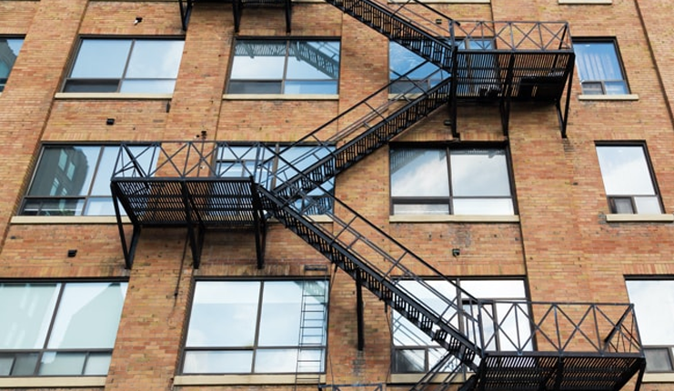 Fire Escapes Scraped/ Painted
